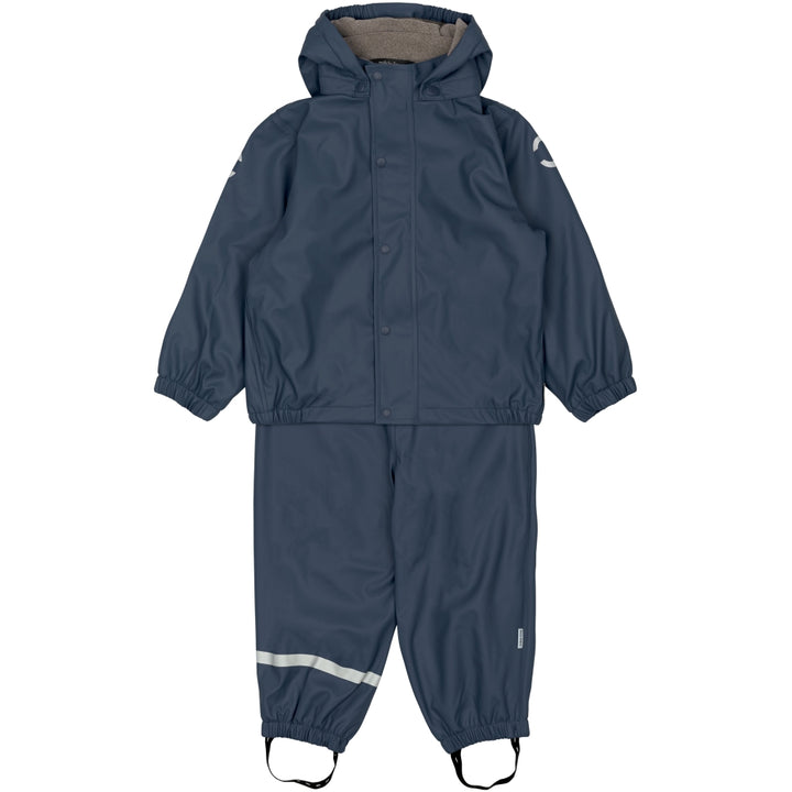 Rain Set w. Fleece, Blue Nights
