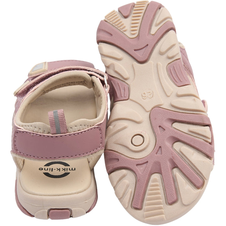 Sandal w Velcro, Burlwood