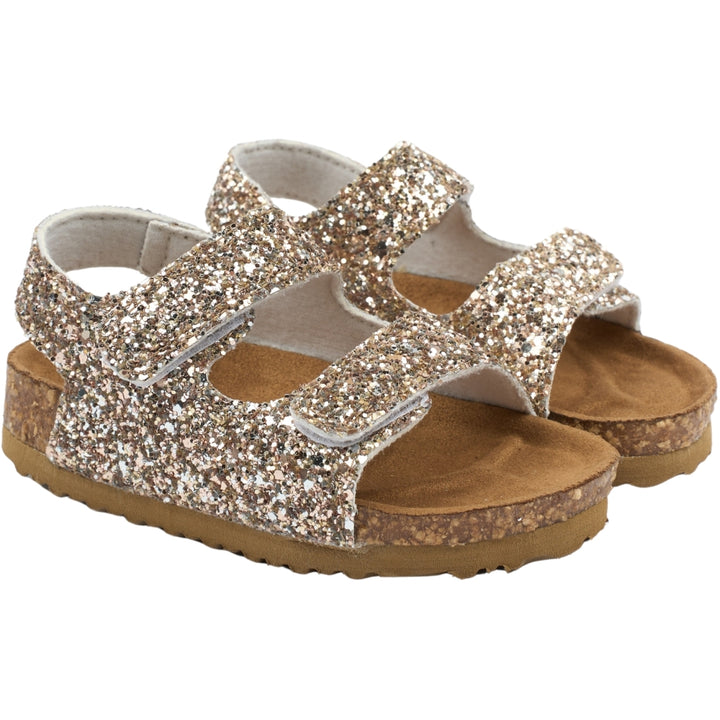 Sandal Glitter Cork, Champagne Glitter