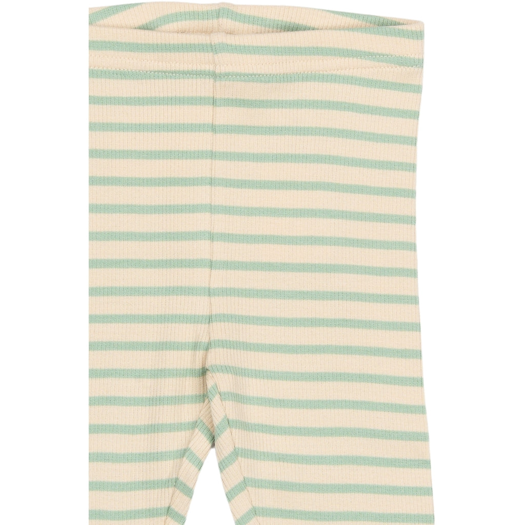 Leggings, Frosty Green Striped