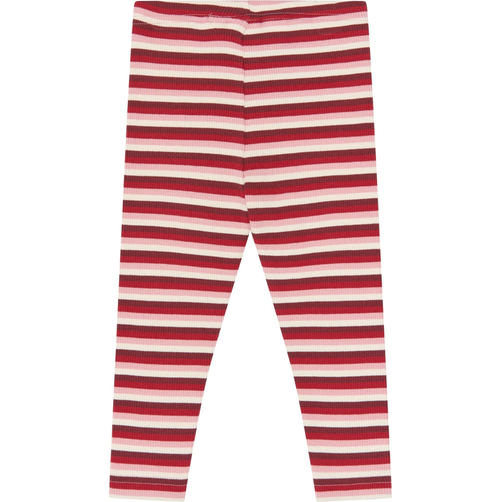 Leggings, Haute Red Multistriped