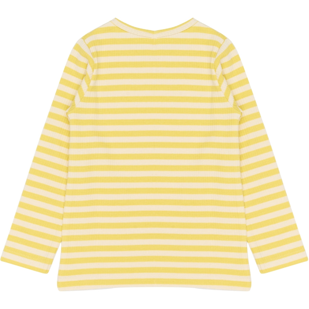 Rib blusa, Dusky Citron Striped