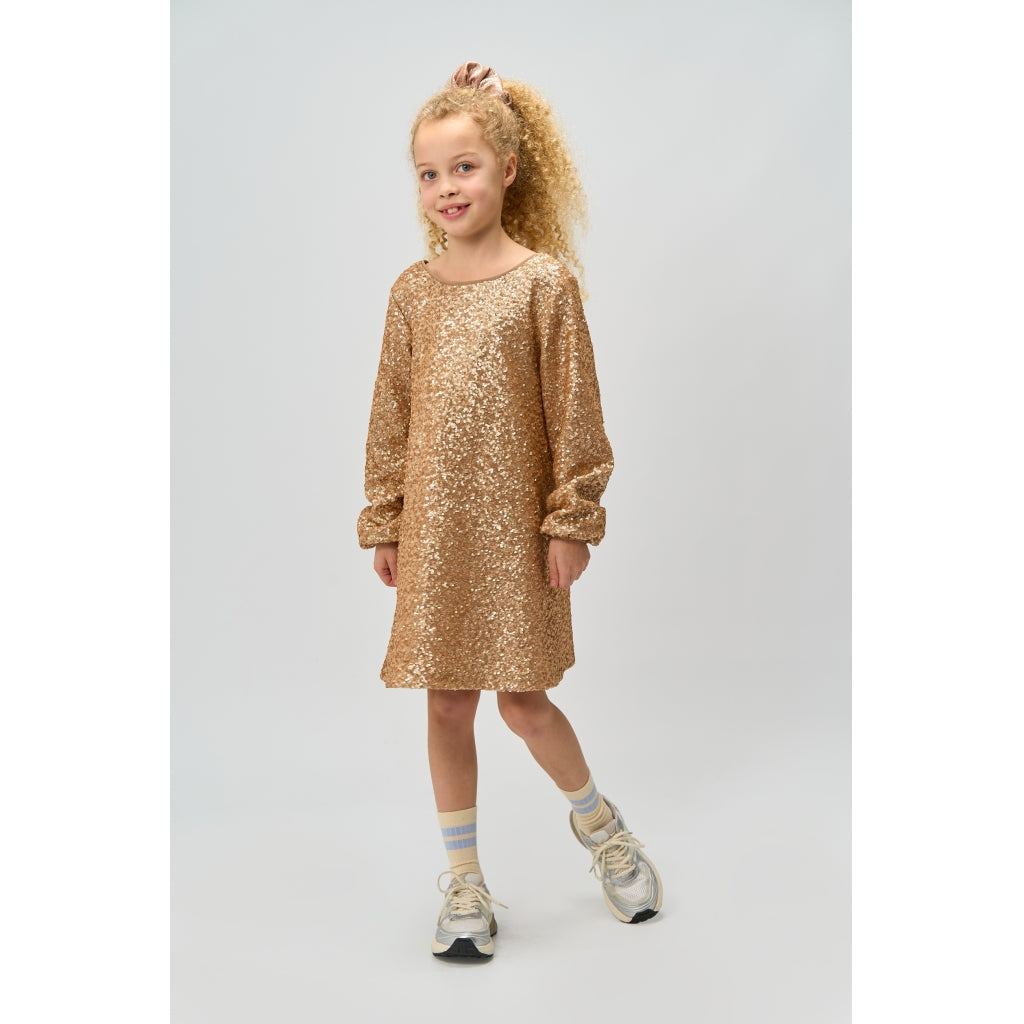 Sequin Kjóli - Gold