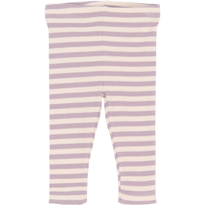 Rib Leggings, Sea Fog Striped