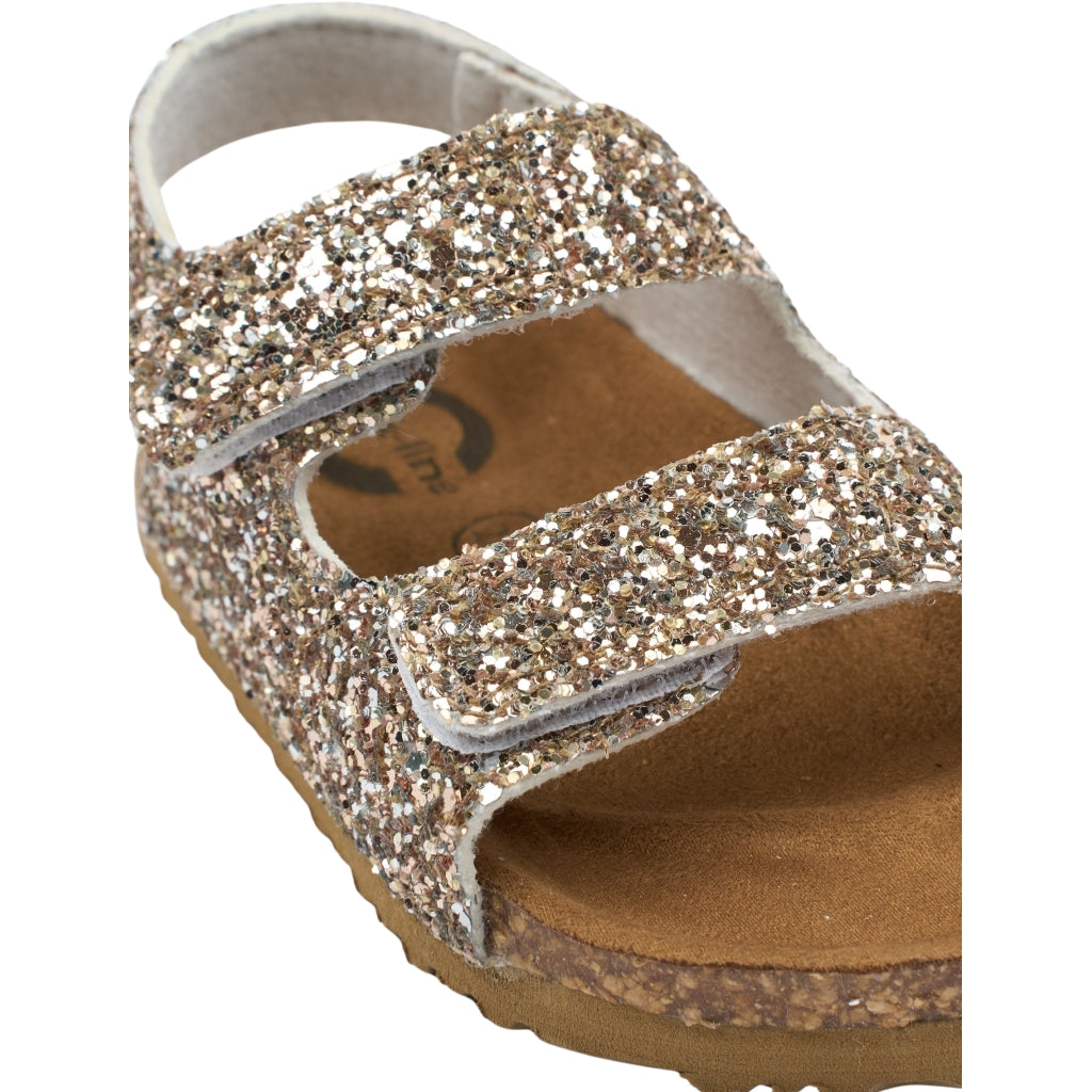 Sandal Glitter Cork, Champagne Glitter