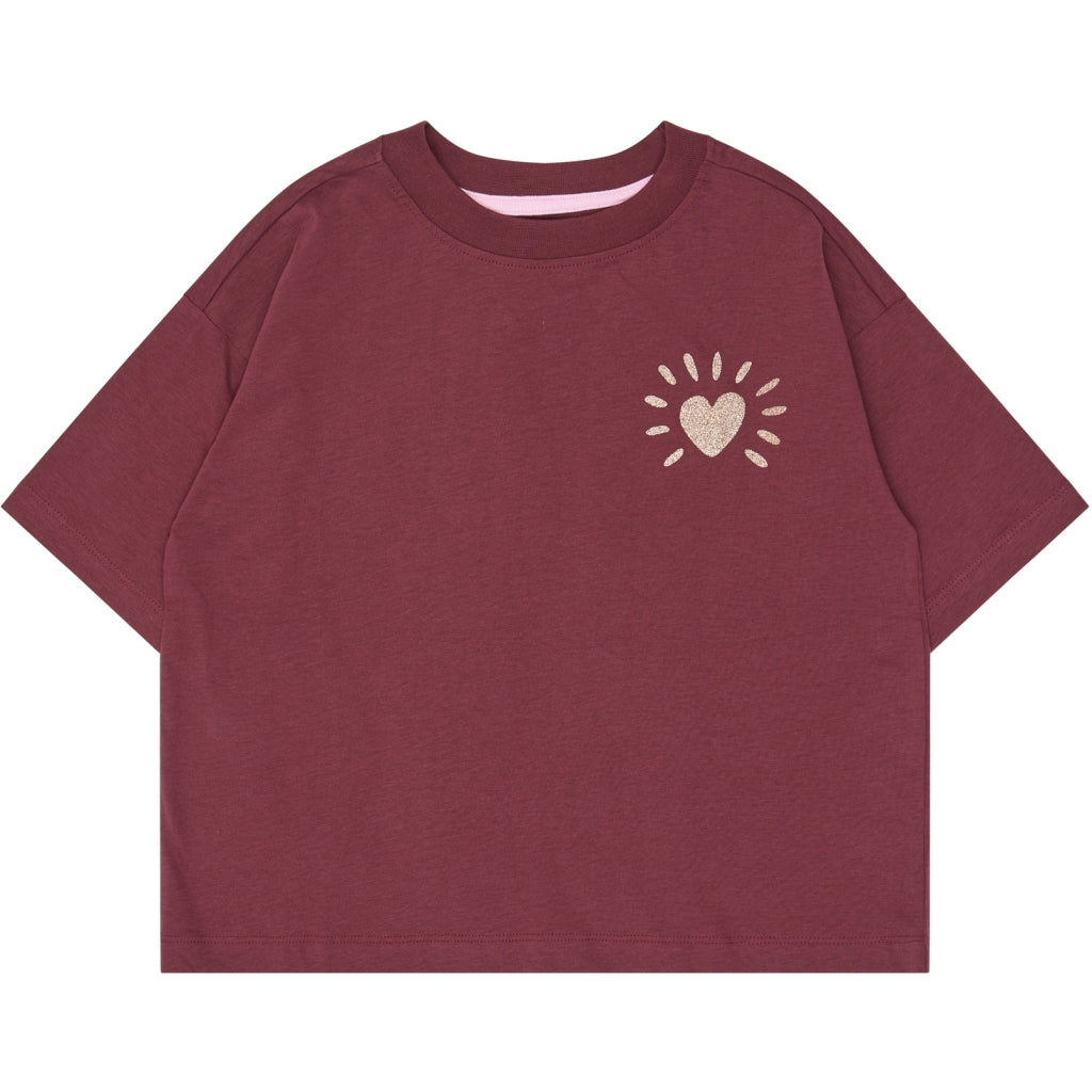 T-shirt, Burgundy