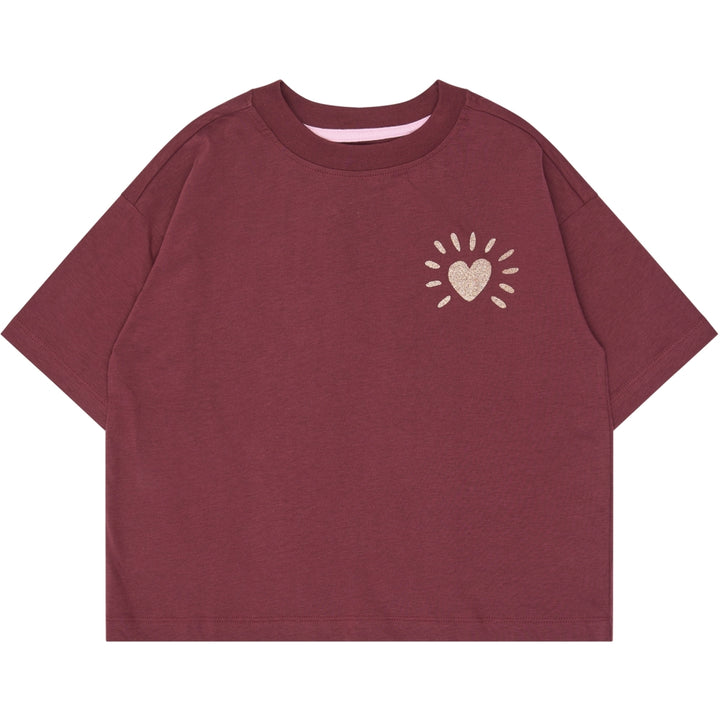 T-shirt, Burgundy