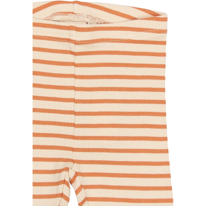 Leggings, Coral Gold Striped