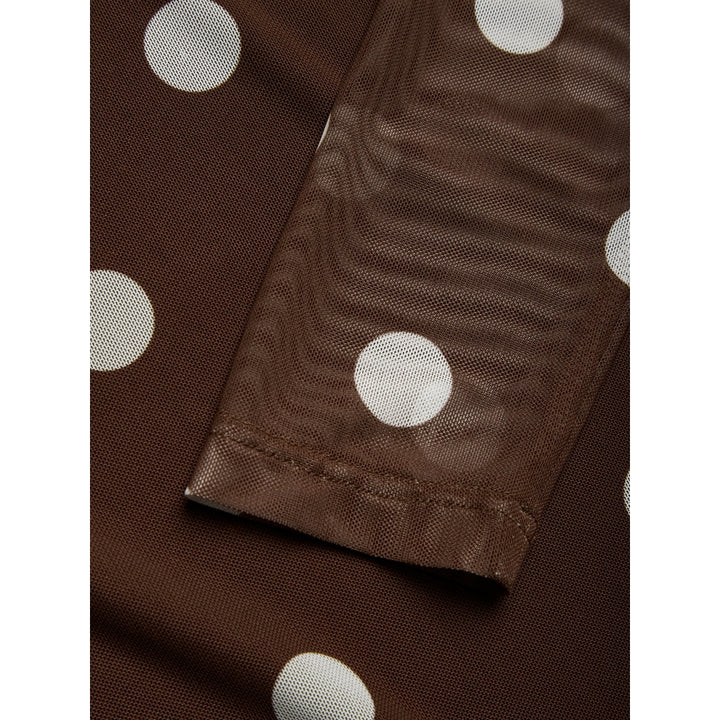 Hali Mesh Top, Brown