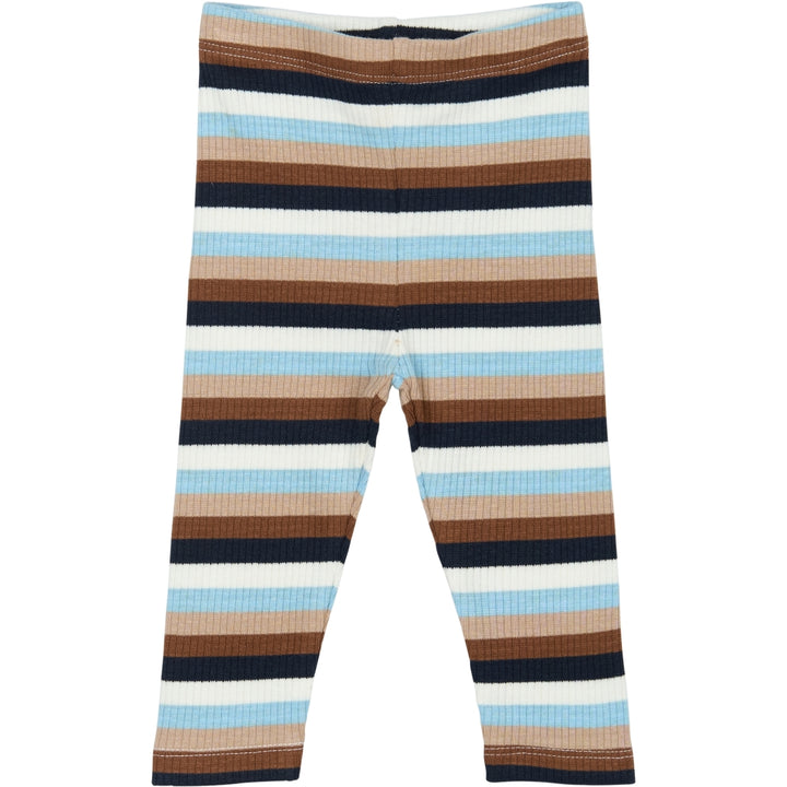 Leggings Powder Blue Striped