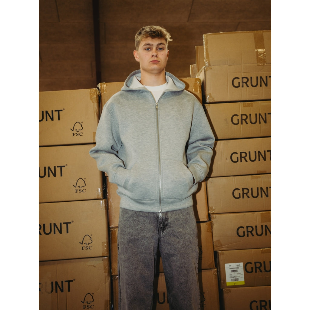 Hohen Scuba Zip Hood, Grey Melange