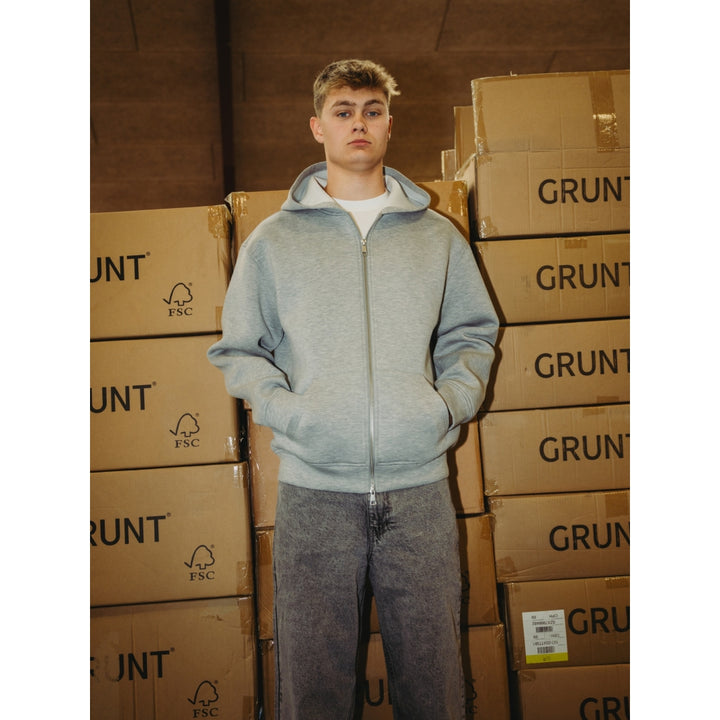 Hohen Scuba Zip Hood, Grey Melange