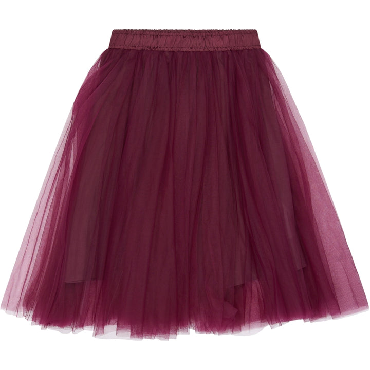 Mesh Skirt, Burgundy