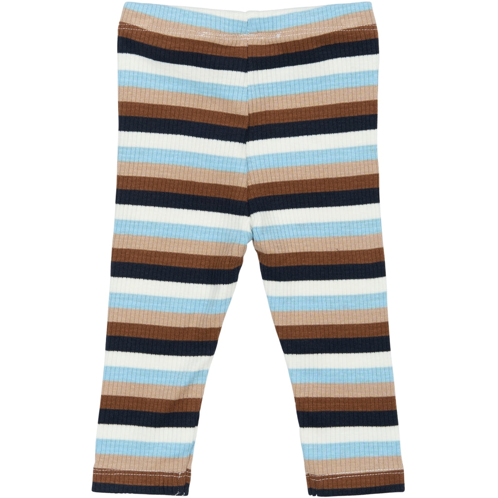 Leggings Powder Blue Striped