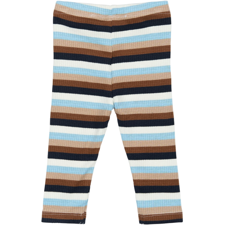 Leggings Powder Blue Striped