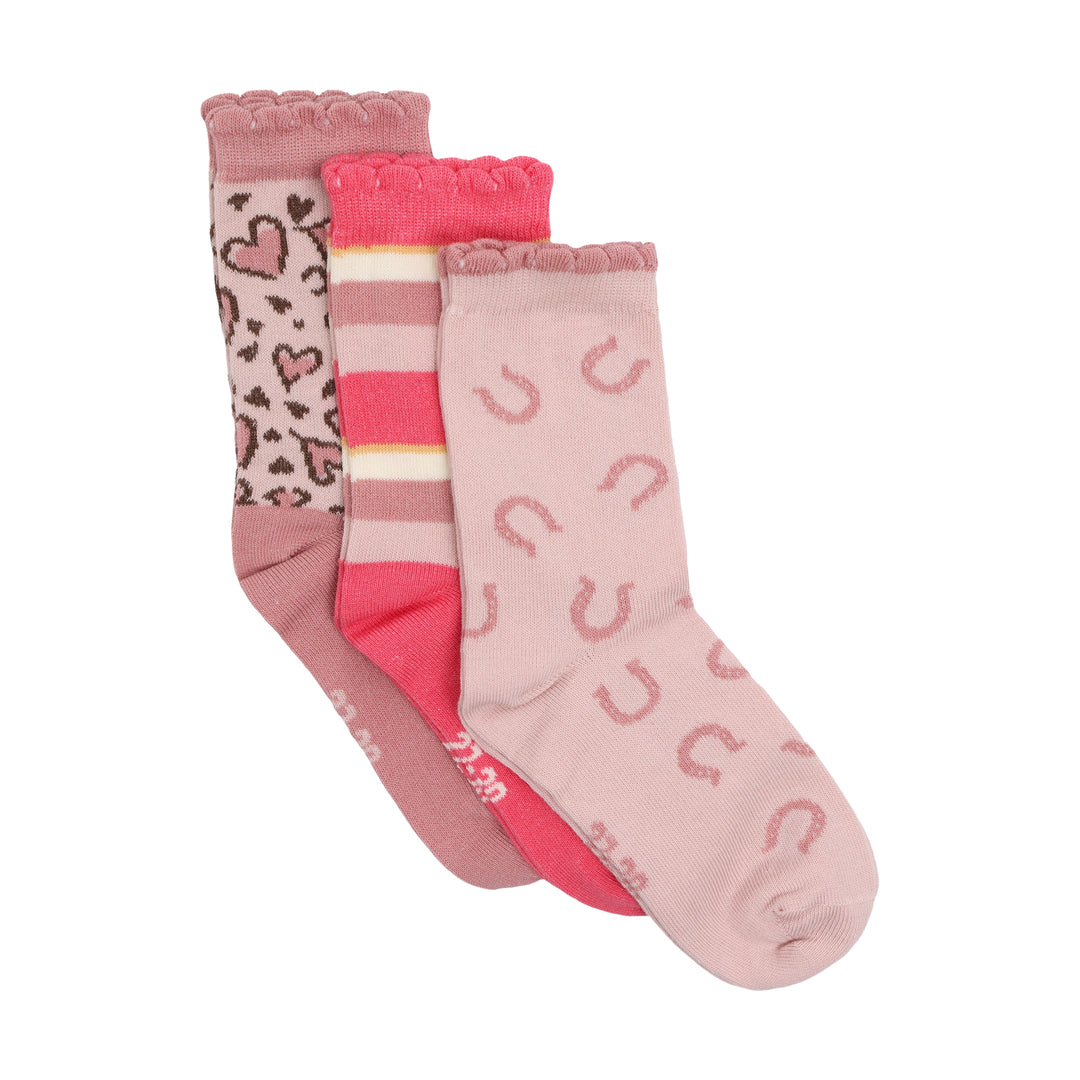 Sokkar 3 pack, Cameo Rose