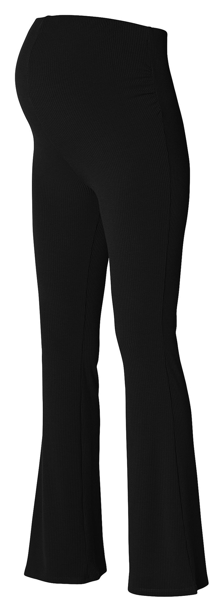 Heja flared rib pants, Black