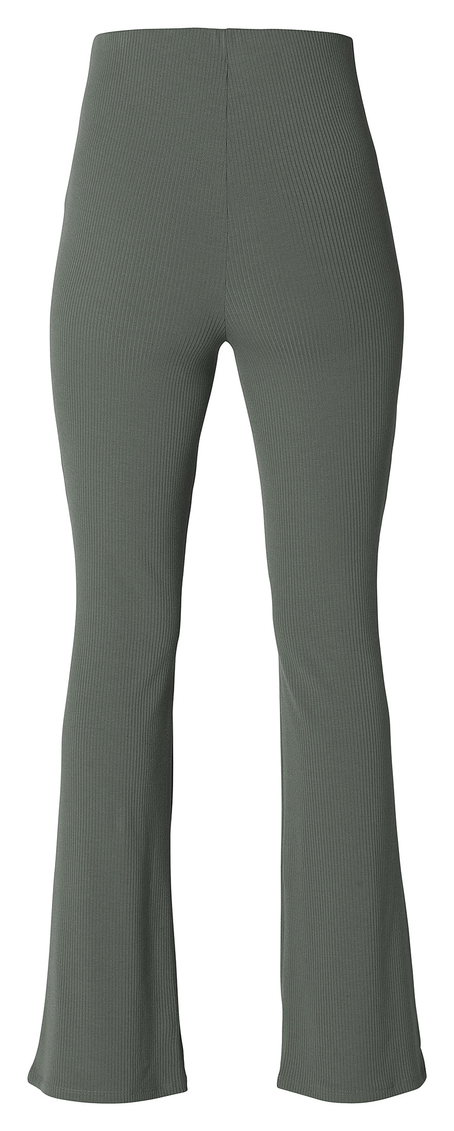 Heja flared rib pants, Olive
