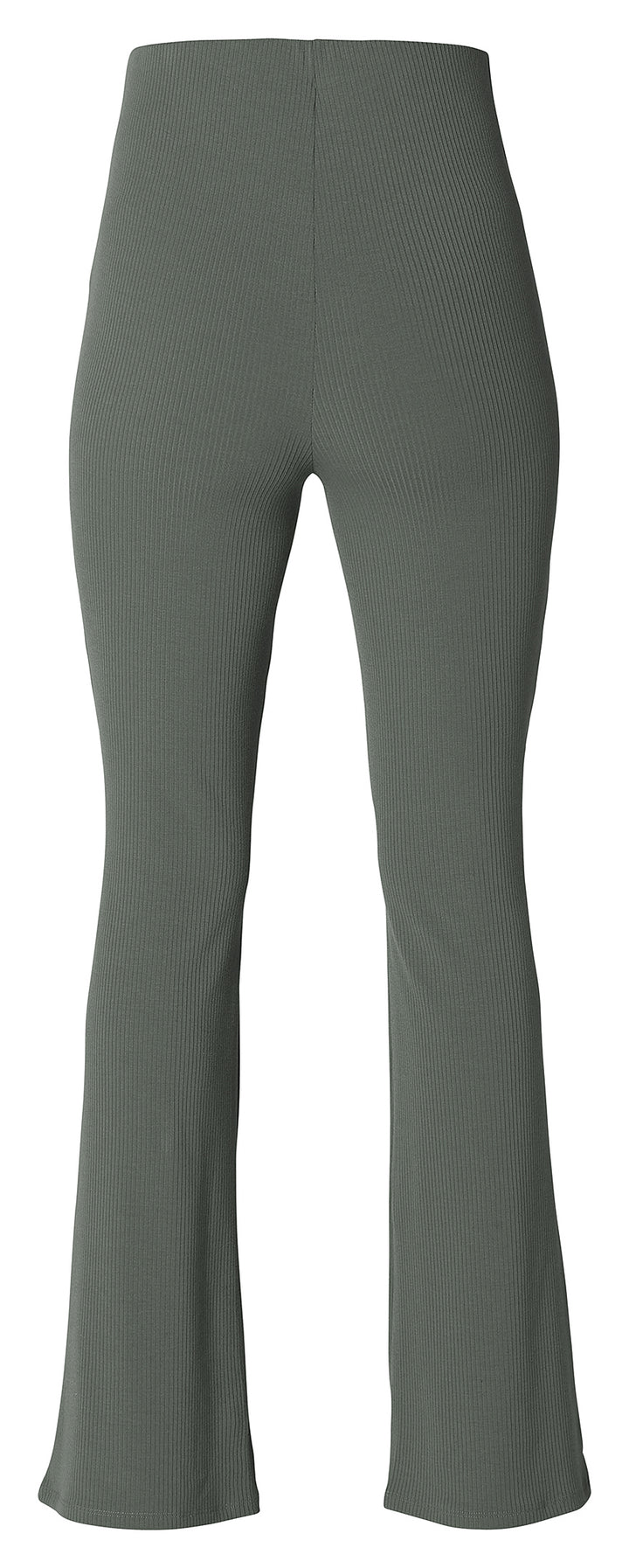 Heja flared rib pants, Olive