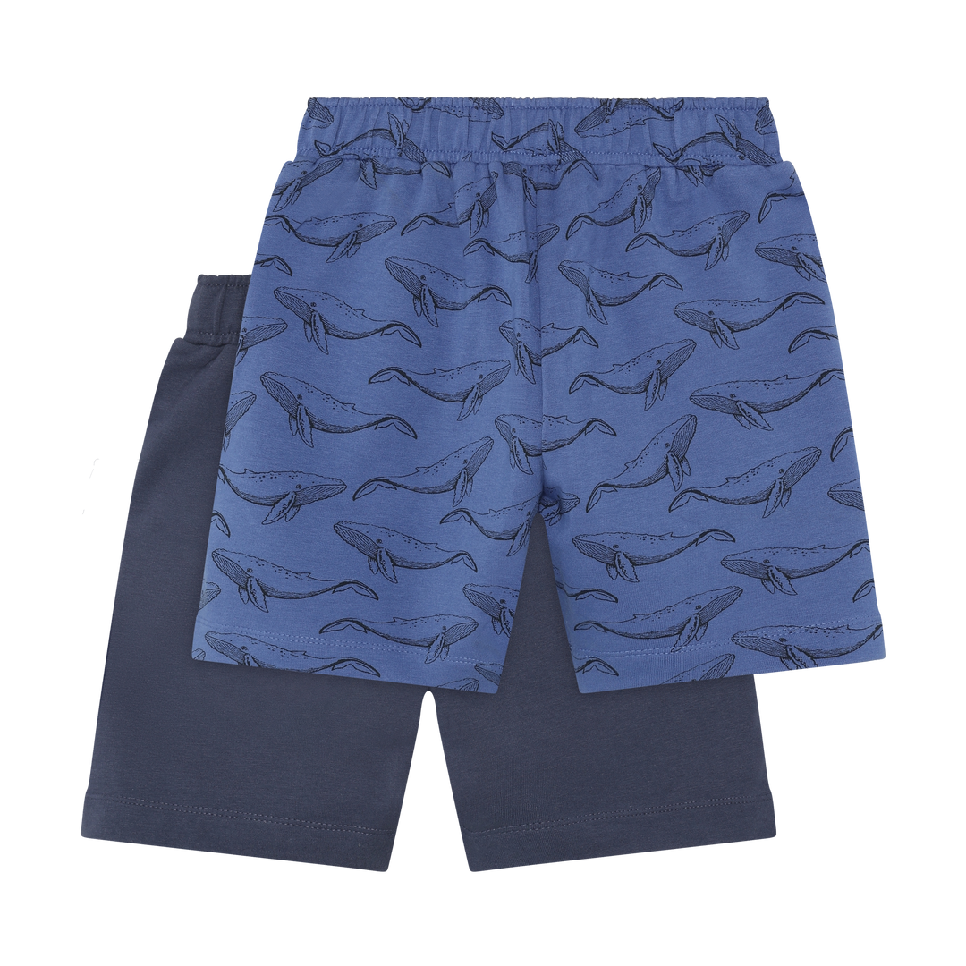 Shorts Sweat 2-Pack, Dutch Blue