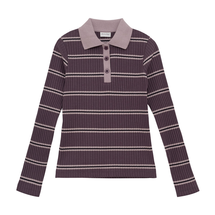 T-shirt Polo, Plum Truffle