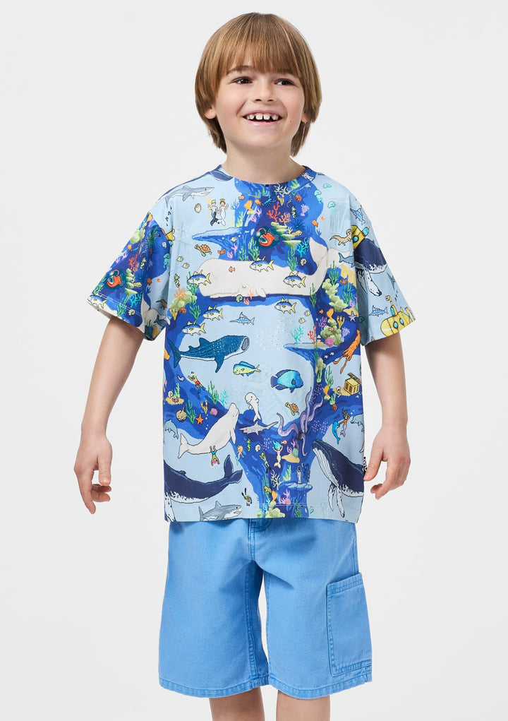 T-shirt, Pixel Ocean