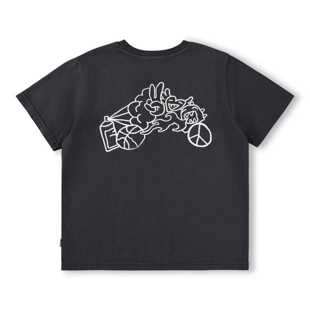 Doodle on Black T-shirt