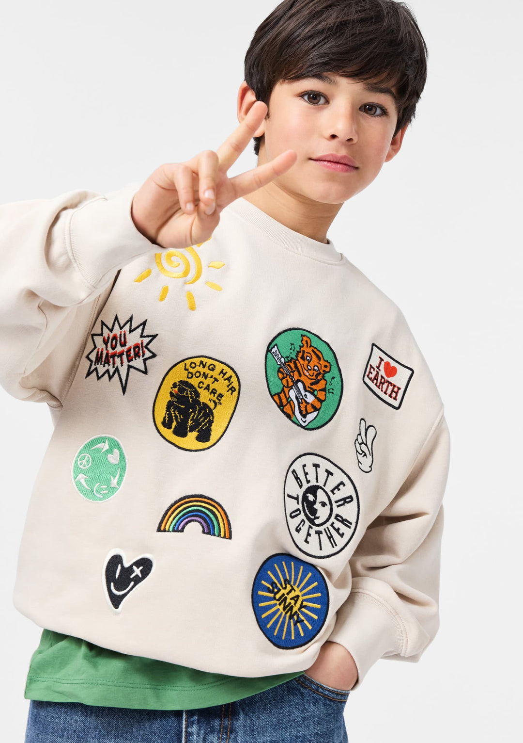 Sweatshirt, Patch Party