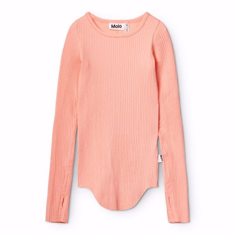 Rib Blusa, Peach