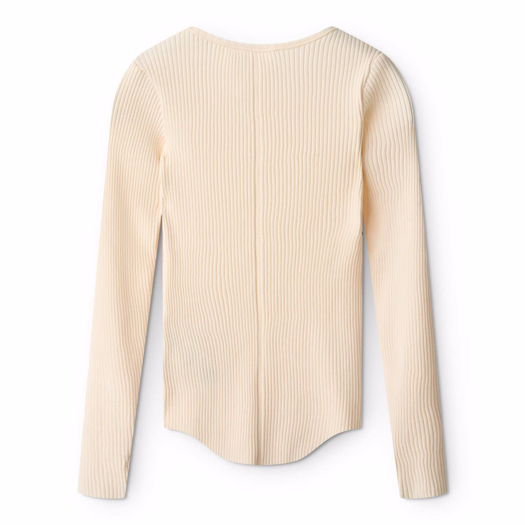 Rib blusa, Pearled Ivory