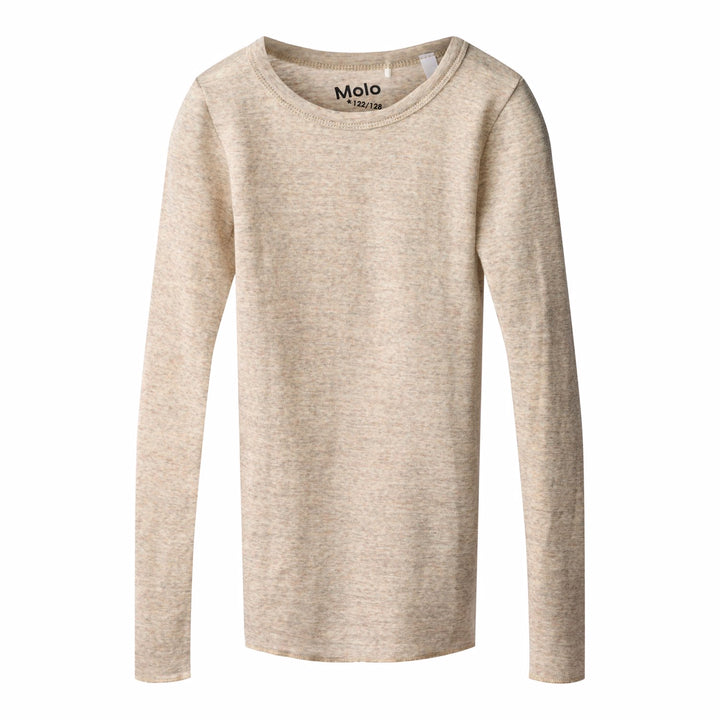 Ull blusa, Oatmeal Melange