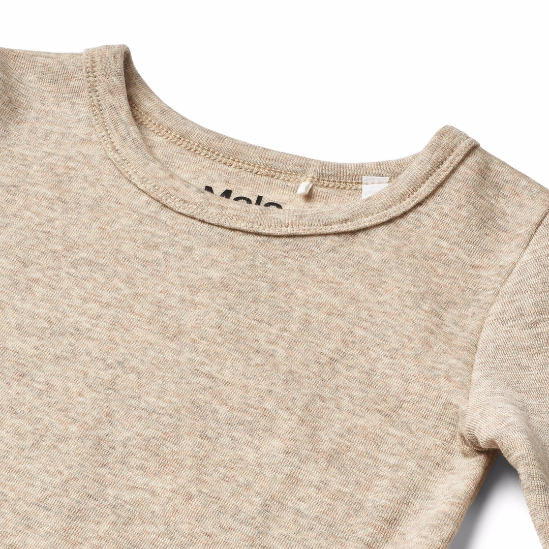 Ull blusa, Oatmeal Melange