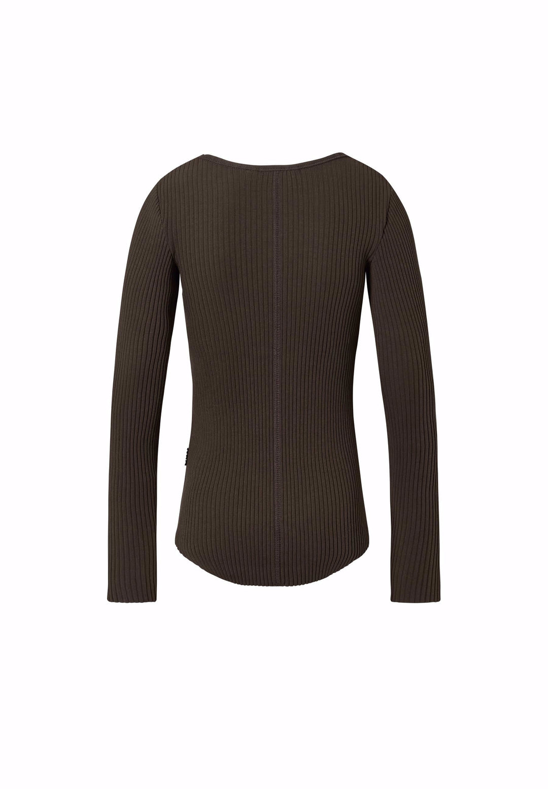 Rib blusa, Bark Brown