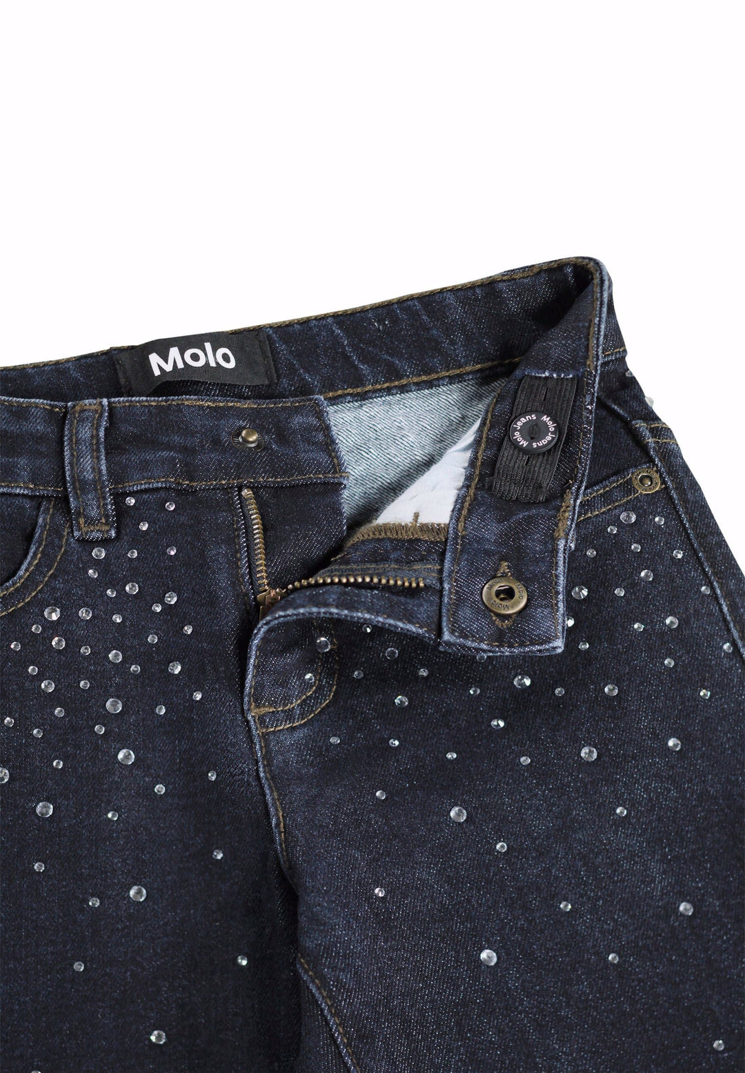Jeans Rhinestone Raw