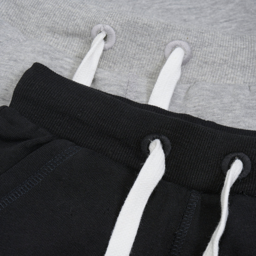 Sweatpants 2-Pack, Black/Grey