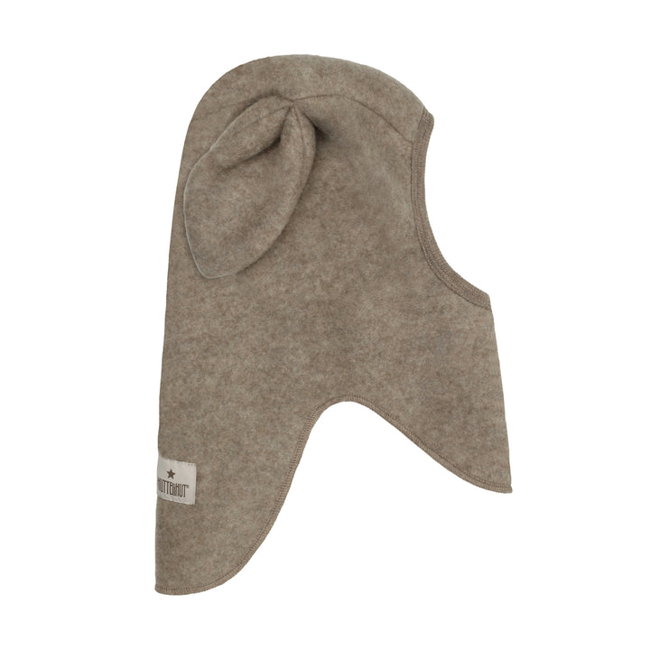 Balaclava Ears Wool Fleece, Savannah Melange