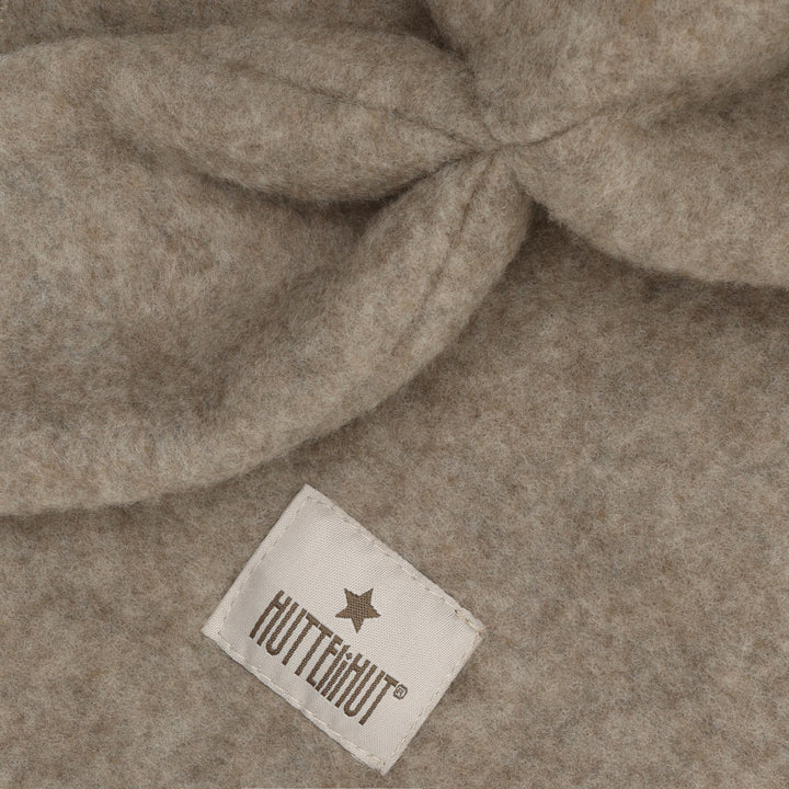 Balaclava Ears Wool Fleece, Savannah Melange