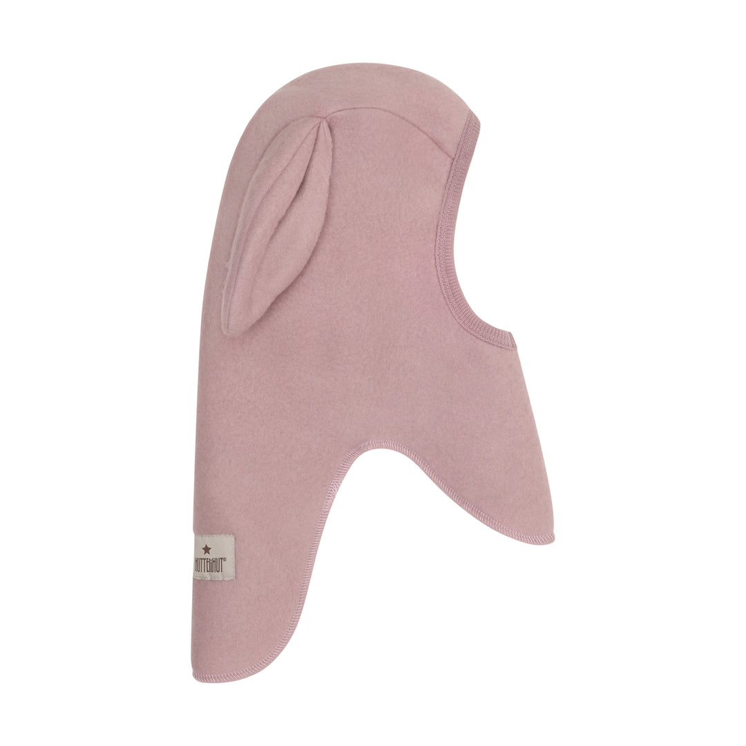 Balaclava Ears Wool Fleece, Woodrose