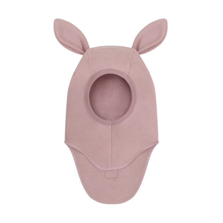 Balaclava Ears Wool Fleece, Woodrose