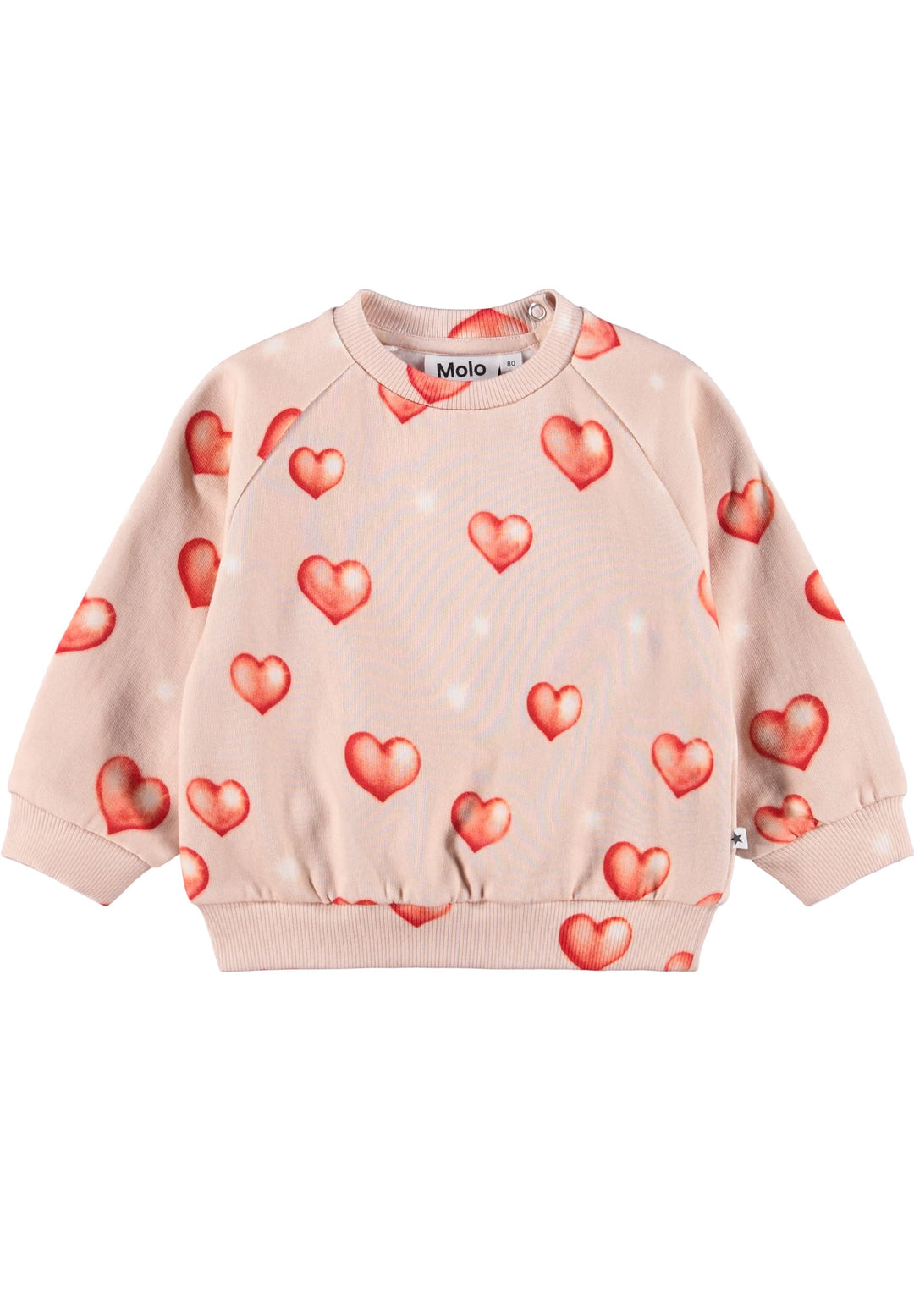 Sweatshirt, Airbrush Hearts