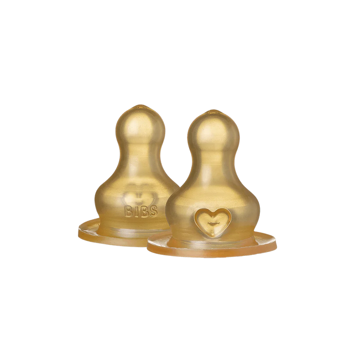 Baby Bottle Nipple Round Latex 2 pack