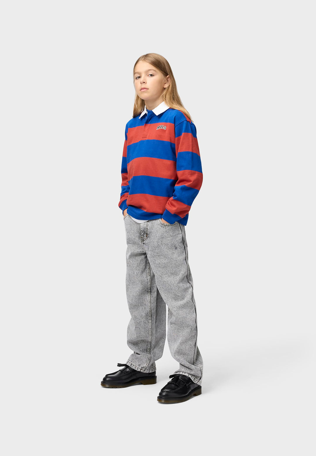Aiden, Stone Denim