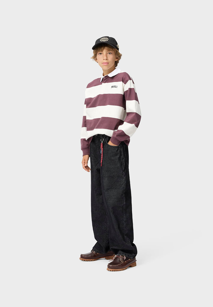 Wide Jeans Washed Black