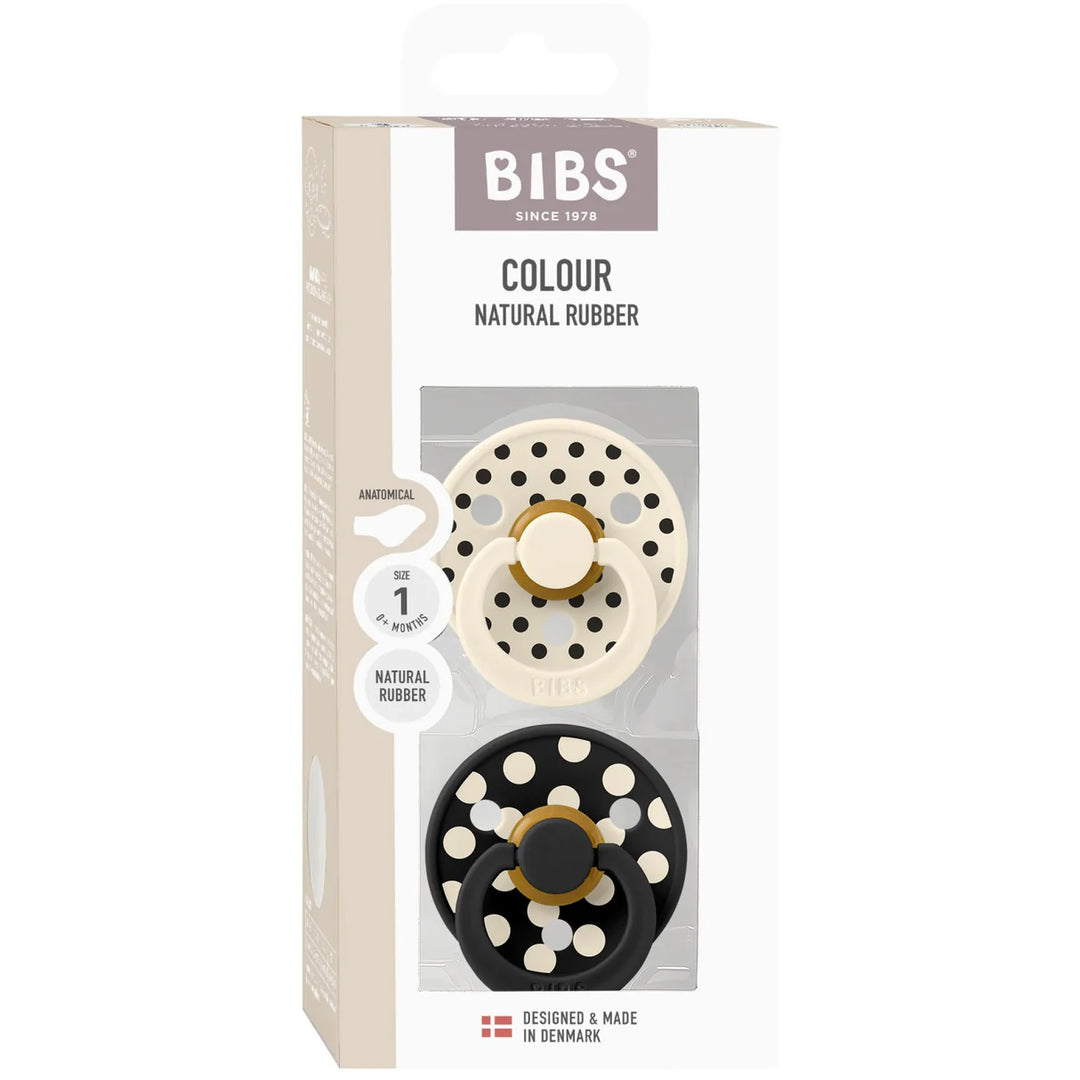 Colour 2 Pack - 2 Polka, Ivory/Black