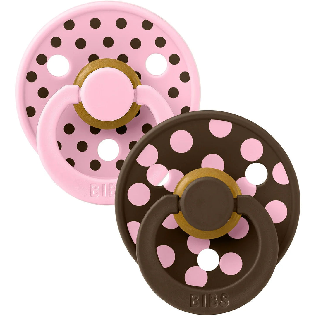 Colour 2 Pack - 2 Polka, Pink/Mocha