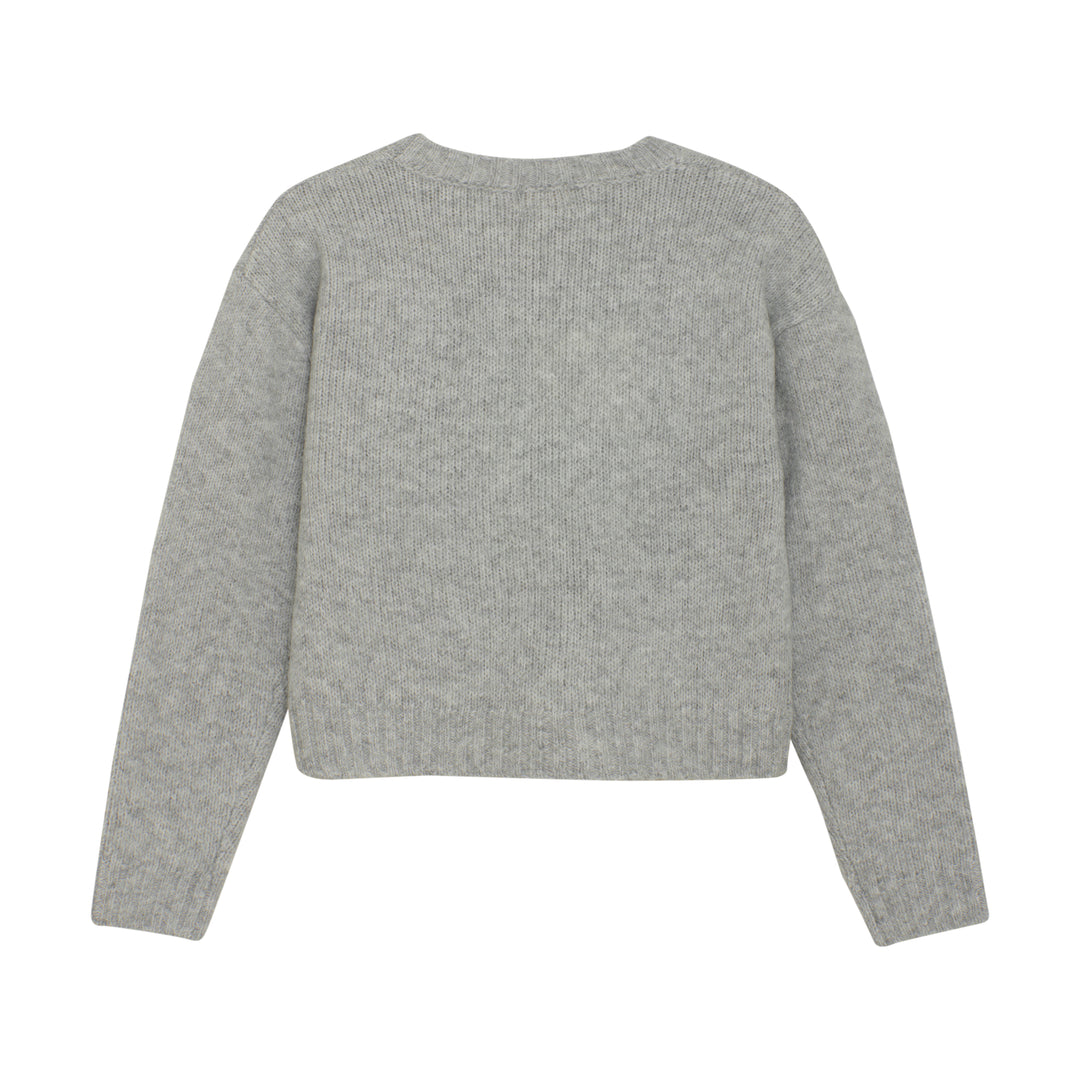 Pullover knit, Light Grey Melange