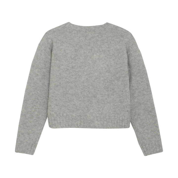 Pullover knit, Light Grey Melange