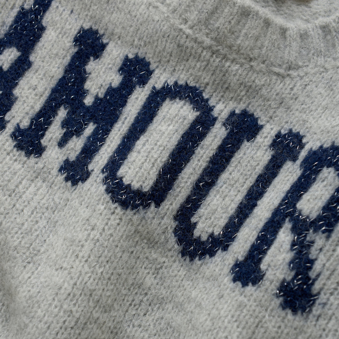 Pullover knit, Light Grey Melange