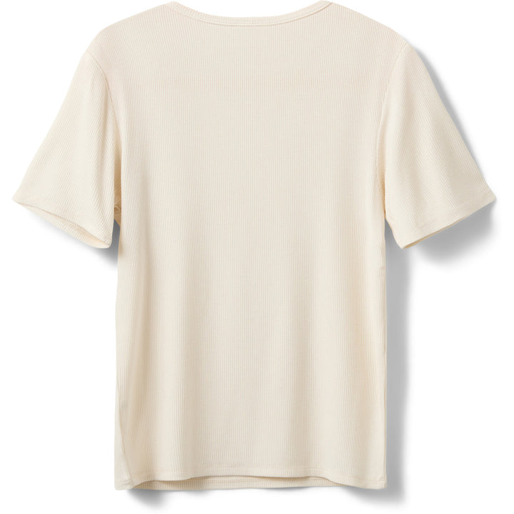 NATALIA RIB T-SHIRT, OFF WHITE