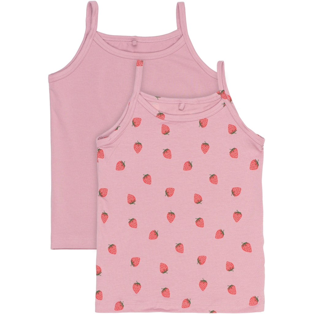 Strap top 2 pack, Adobe rose ice cream